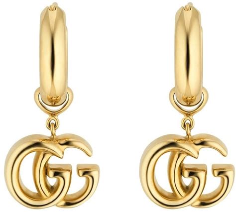 hoop gucci earrings|gucci orecchini earrings.